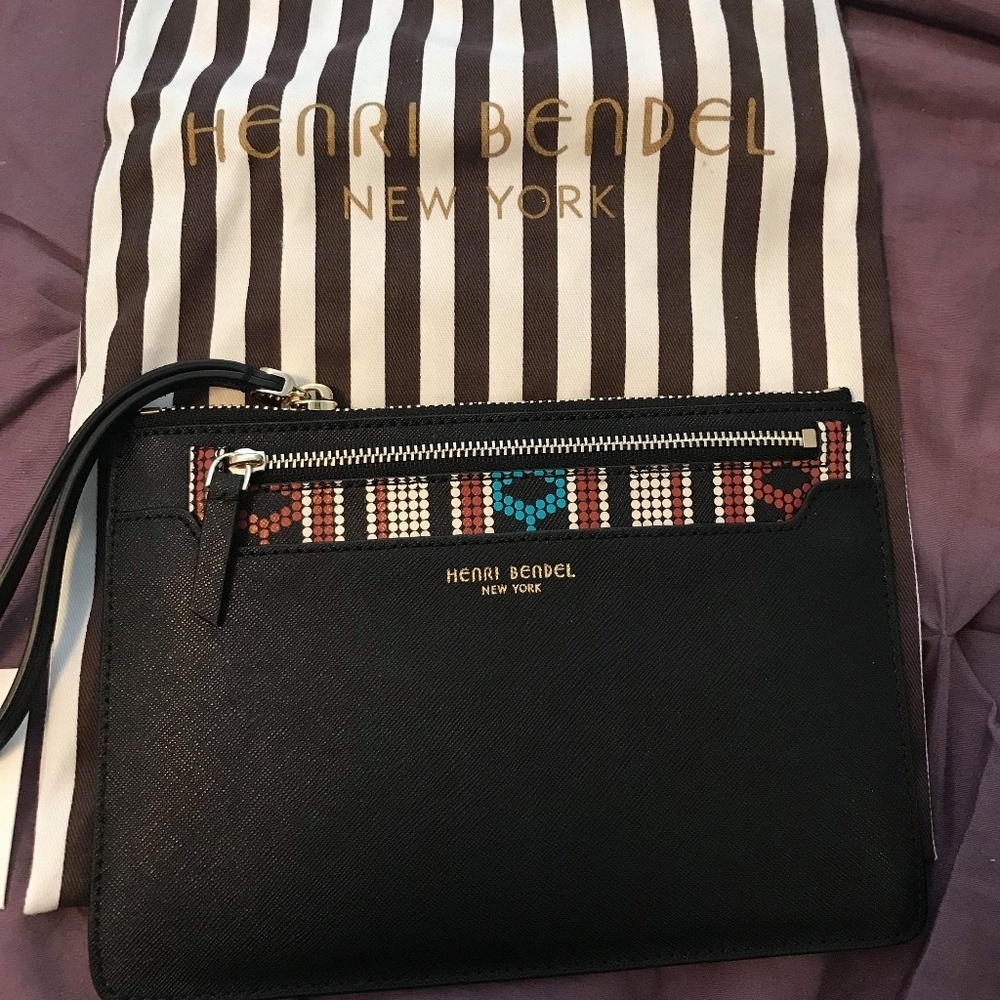 Henri Bendel Beaded Wristlet Pouch